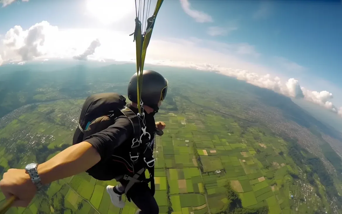 Galeri skydiving Bali 4