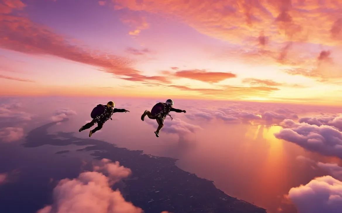 Galeri skydiving Bali 5