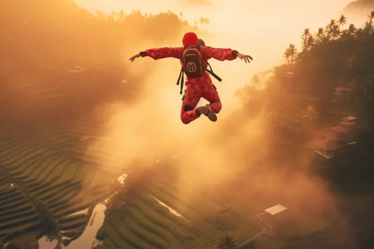 Sunset Ubud Bali Sky Divings